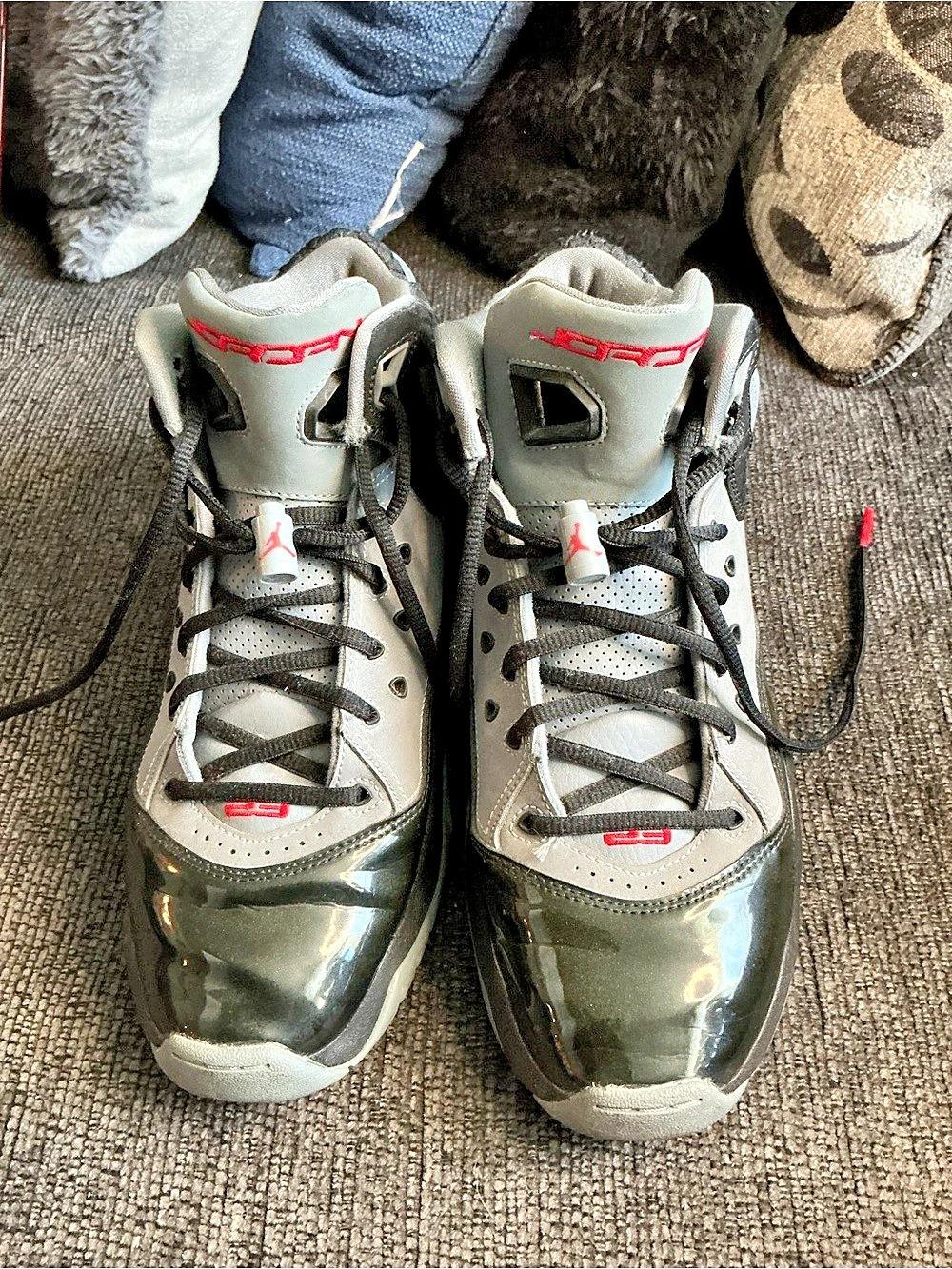 Jordan Air Jordan 6 Rings High-Top Sneakers Black & Gray
